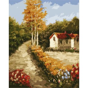 diy malen nach zahlen Dorf landschaft 2015 neue heiße foto gx7149