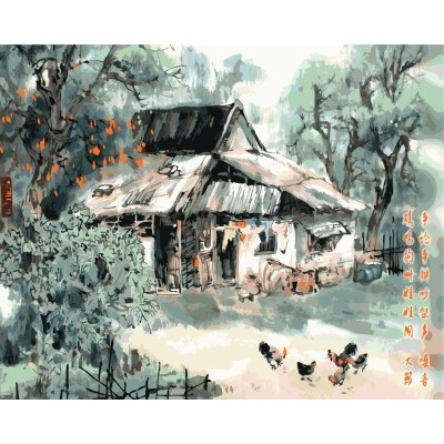 Pintura diy by números paisaje chino 2015 nueva caliente foto GX7150