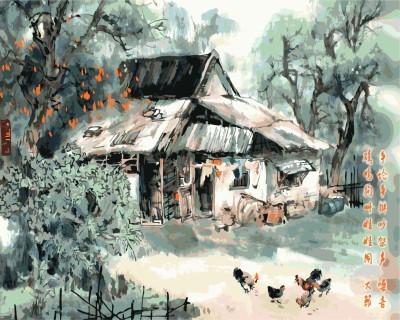 diy painting by numbers chinese landscape 2015 new hot photo GX7150