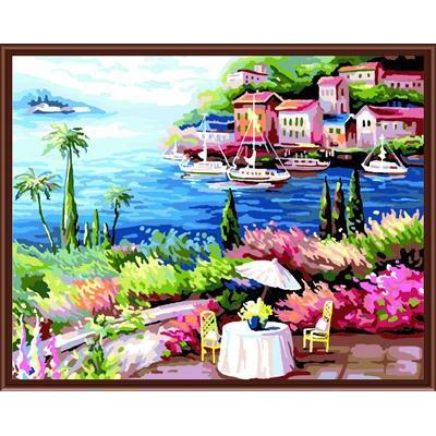 diy oil painting by numbers art kit for home decor landscape 2015 hot photo GX6807