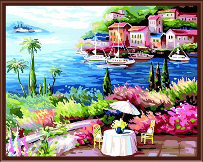 diy oil painting by numbers art kit for home decor landscape 2015 hot photo GX6807