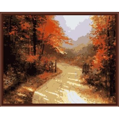 oil painting by numbers yiwu paint boy brand factory new design naturel landscape GX6843