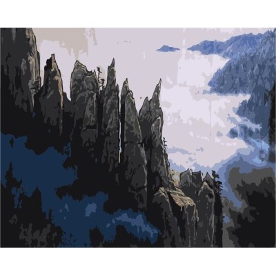 painting by number on canvas naturel landscape for horm decor GX7181