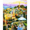 city landscape wooden frame paint by numbers on canvas GX7189