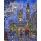 London city landscape wooden frame canvas paint by number for living room decor GX7230