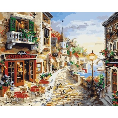 modern acrylic oil painting by numbers on canvas yiwu wholesales GX7233