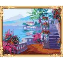 hot photo decor wall art oil painting by numbers kit for beginners GX7243