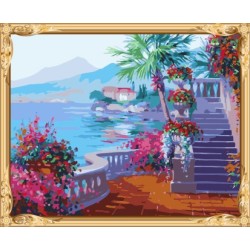 Caliente foto arte de la pared decoración pintura al óleo by números kit para principiantes GX7243
