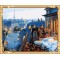 city landscape acrylic diy oil painting by numbers for wohlesales GX7255