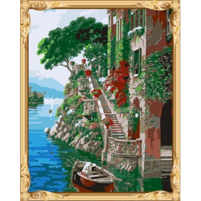 hot landscape picture by numbers canvas oil painting for wall decor GX7249