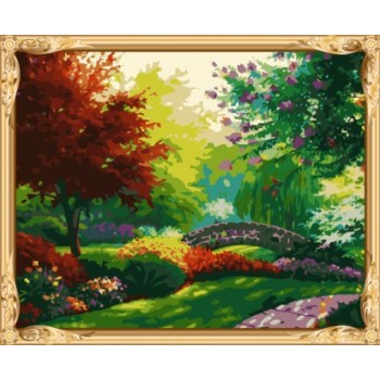 naturel landscape acrylic canvas art set oil painting by numbers for wholesales GX7244