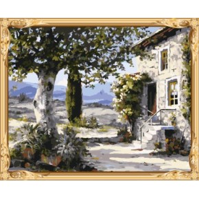 gx7335 yiwu kunst lieferanten Landschaft diy Öl malen nach zahlen für wohnkultur