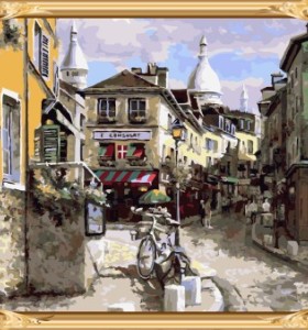 hot photo russian canvas oil painting by numbers for home decor GX7322