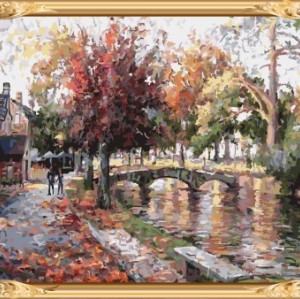 hot photo freame canvas oil painting by numbers for home decor GX7323