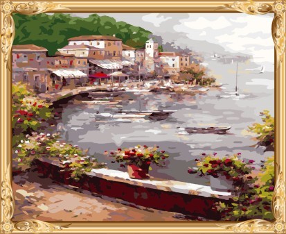 GX7328 seascape canvas diy painting by numbers for home decor