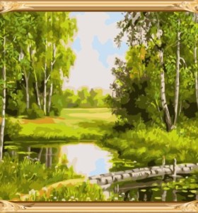 landscape picture by numbers canvas oil painting for war art GX7307