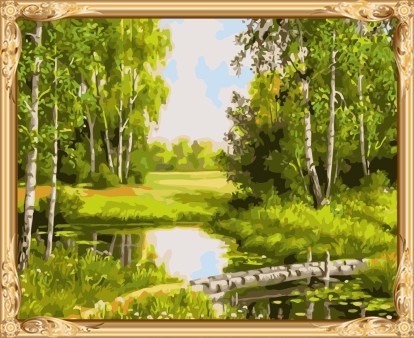 landscape picture by numbers canvas oil painting for war art GX7307