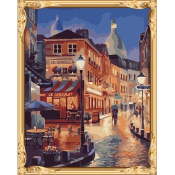 yiwu wholesales paint by numbers landscape for wall decor GX7299