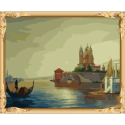 gx7354 yiwu großhandel Landschaft diy malen nach zahlen auf leinwand