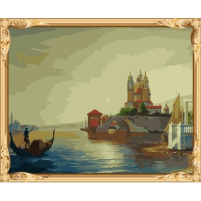 GX7354 yiwu wholesales landscape diy painting by numbers on canvas
