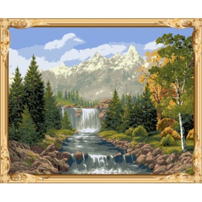 GX7361 drawing art paint by numbers naturel landscape canvas diy oil painting for home decor