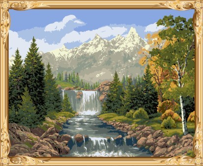 GX7361 drawing art paint by numbers naturel landscape canvas diy oil painting for home decor