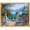 GX7408 wooden frame coloring by numbers hot landscape oil painting for home decor