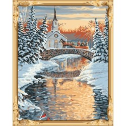 Gx7414 malen nach zahlen landschaft leinwand Ölgemälde für wand-kunst