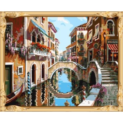 GX7411 coloring by numbers hot photo city landscape oil painting for home decor
