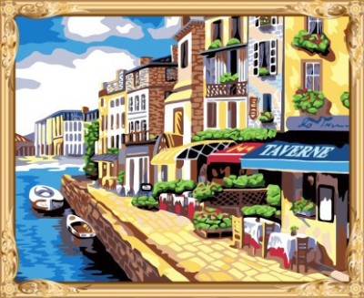 wall art city landscape paintworks paint by number for adults GX7552