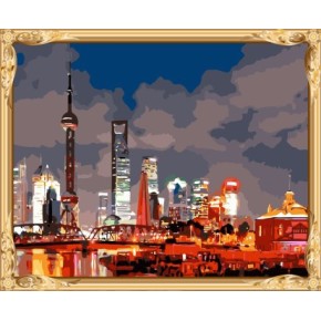 Landschaft shanghai diy malen nach zahlen chinesische malerei für schlafzimmer dekor gx7475