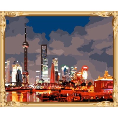 landscape shanghai diy paint by numbers chinese painting for bedroom decor GX7475