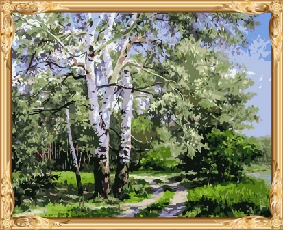GX7487 diy naturel landscape oil painting by numbers