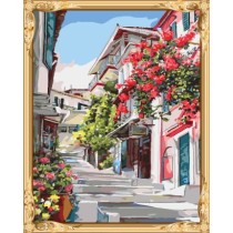 wall art personalized paint by number flowers GX7519