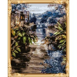 Pintura al óleo del paisaje by números GX7480