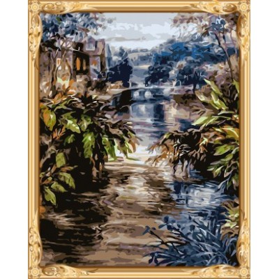 landscape canvas oil painting by numbers GX7480