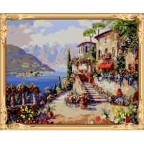 landscape canvas oil painting by numbers kits for bedroom decor GX7557