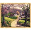 acrylic canvas oil painting by numbers kit landscape for living room decor GX7593