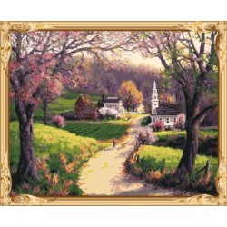 acryl leinwand Öl malen nach zahlen kit Landschaft für Wohnzimmer dekor gx7593