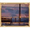 evening seascape diy pait by numbers wholesale stretched canvas for wall decor GX7595