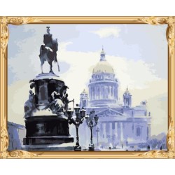 gx7598 Stadtlandschaft Bild von Zahlen modernen malerei für wohnkultur