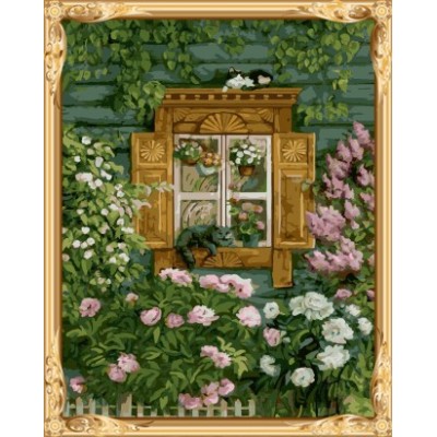 factory wholesales digital canvas flower oil painting for bedroom GX7581