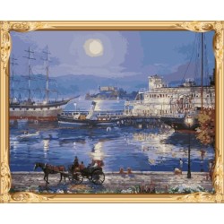 Gx 7607 Bild von zahlen leinwand Öl paitning für wand-kunst