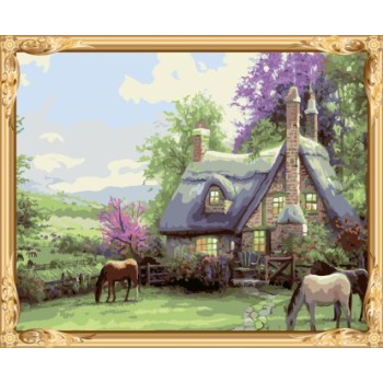 kunst lieferanten Öl malen nach zahlen kit Landschaft für Wohnzimmer dekor gx7591