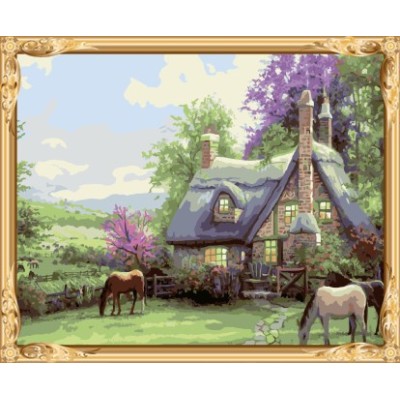 art suppliers oil painting by numbers kit landscape for living room decor GX7591