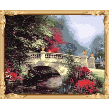 landscape oil painting color by numbers for home decor GX7589