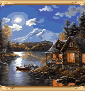 GX 7618 picture by numbers landscape craft paint for home decor