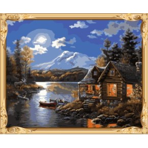 gx 7618 Bild von zahlen landschaft handwerk malen für wohnkultur