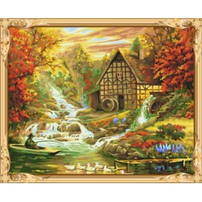 gx 7611 farbe durch zahlen Landschaft moderne kunstmalerei für wohnkultur