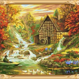 GX 7611 color by numbers landscape modern art painting for home decor